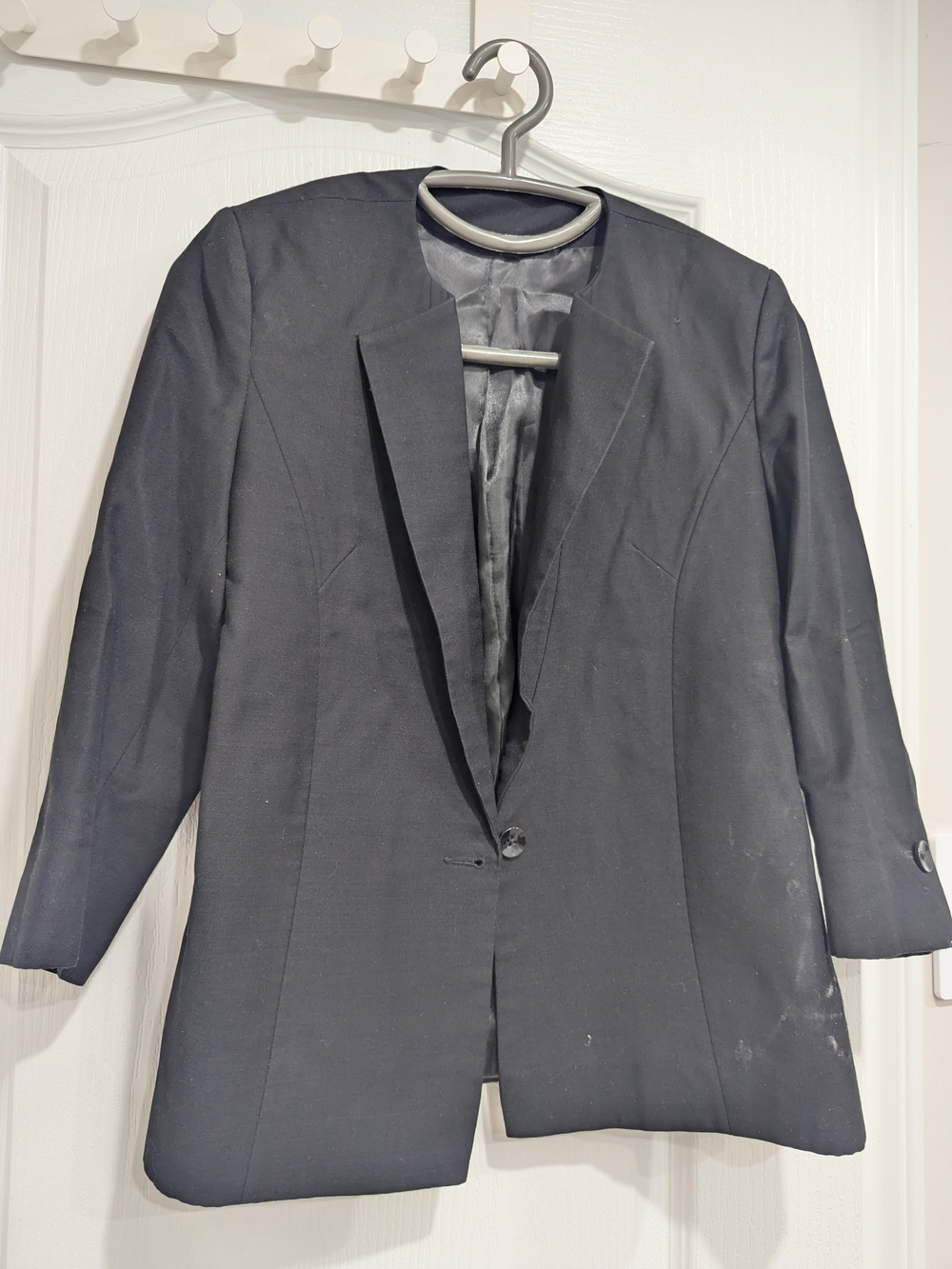 Classic Black Women's Blazer - Timeless Single-Button Jacket
